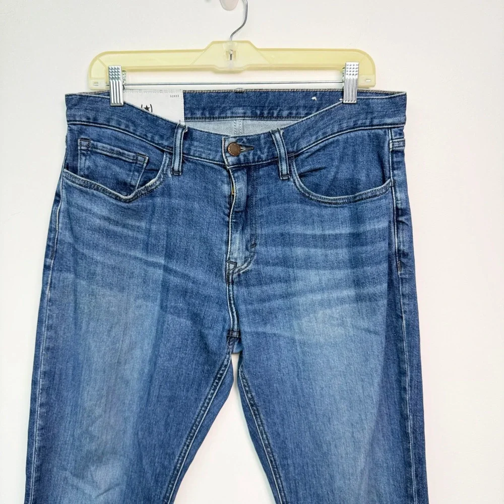 Banana Republic Straight Fit Jeans Mens 32x32 Medium Wash Blue Stretch Denim